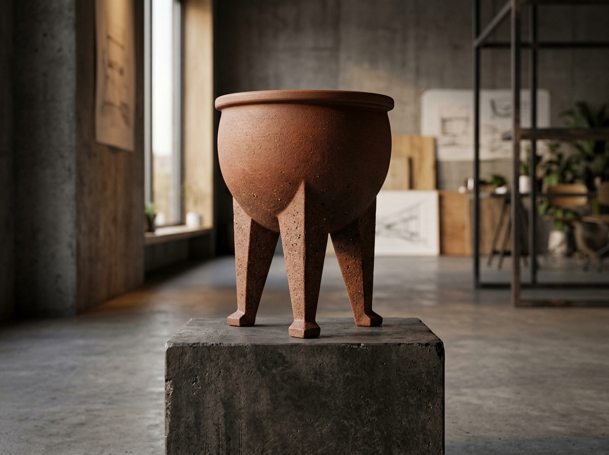 Render 3D del modelo paramétrico base del trípode